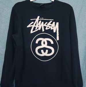 Stussy Box Logo Black Sweater